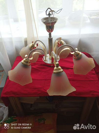 Люстра потолочная подвесная бу