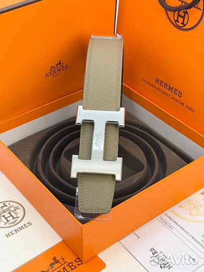Ремень мужской Hermes двусторонний