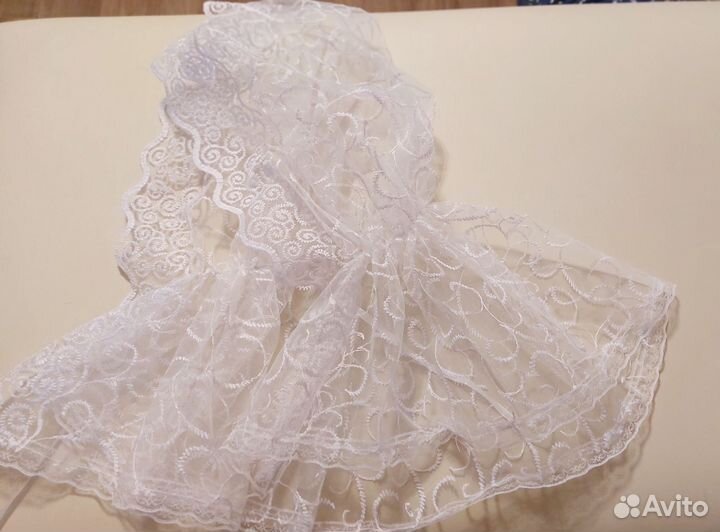 Капор для крещения кружевной