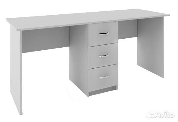 Стол - парта для двоих с тумбой новый