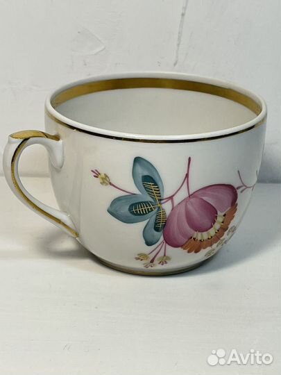 Чайная пара Парад цветов, Вербилки, 1950-е, СССР