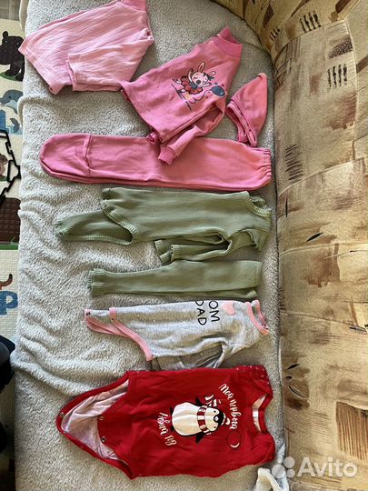 Одежда пакетом на девочку 74