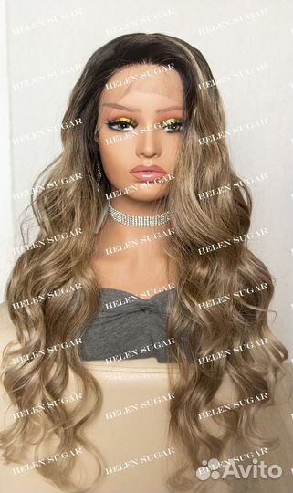 Парик на сетке омбре