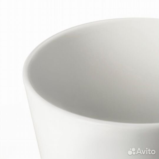 Мускот Кашпо, белый 9 см