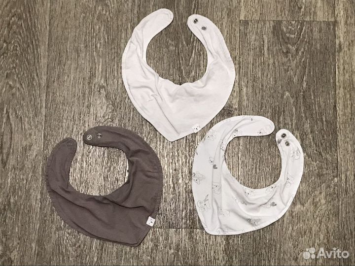 Слюнявчики нагрудники H&m, Мьельк, Baboo 7 шт