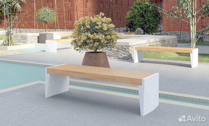 Лавка из бетона в наличии