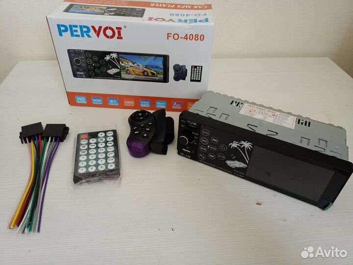 Автомобильная магнитола 1din с цветным дисплеем