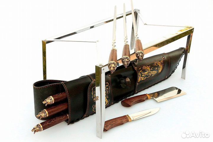 Набор шампуров Медведи - 4