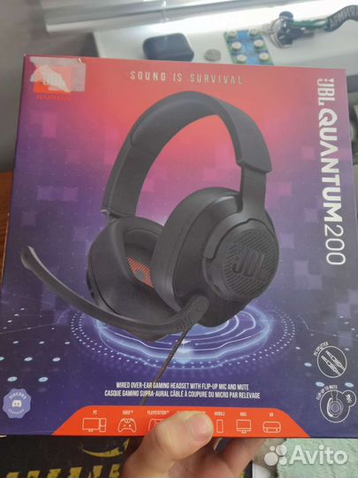 Игровые наушники jbl новые