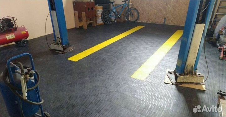 Модульная плитка пвх для гаража