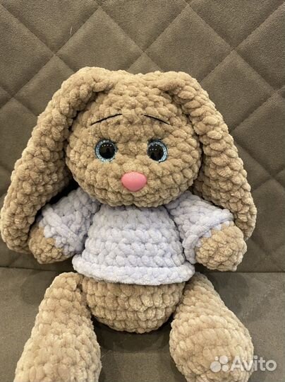 Заяц вязаные игрушки ручная работа