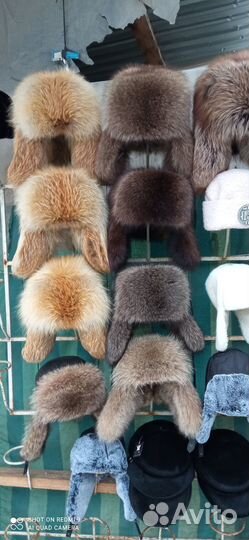 Шапки меховые,кепки,кожа,мутон и др, мех шарики