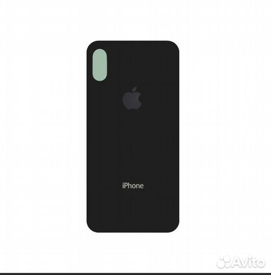 Задняя крышка для iPhone X серый oриг