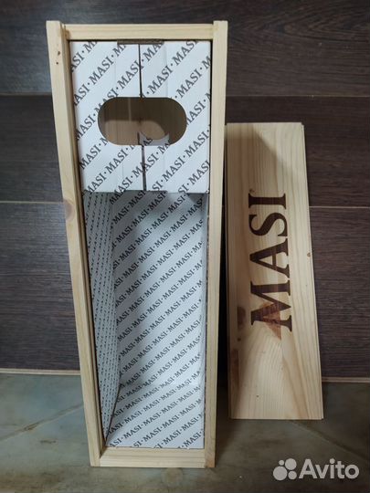 Деревянный подарочный пенал для вина Masi