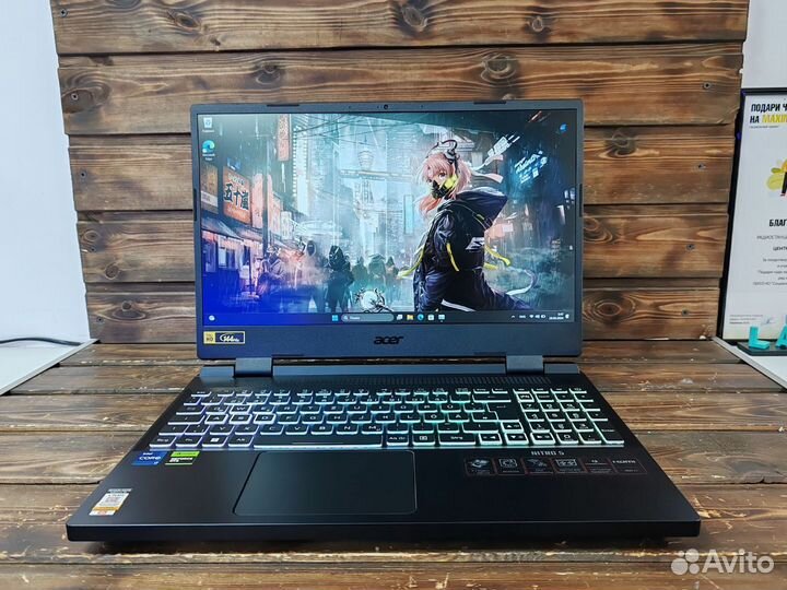 Новый Acer Nitro Intel i7-12650H RTX 4060 140W