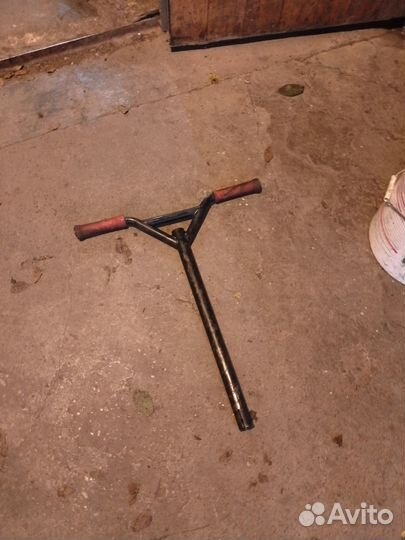 Руль и дека на трюковой самокат