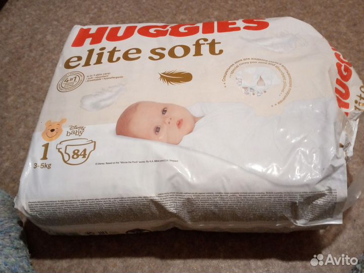 Подгузники huggies elite soft 1