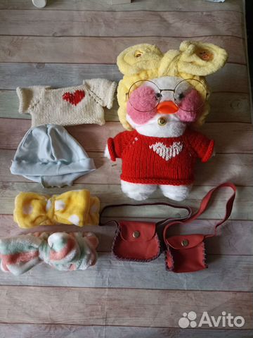 Мягкая игрушка Уточка лалафанфан, одежда для утки