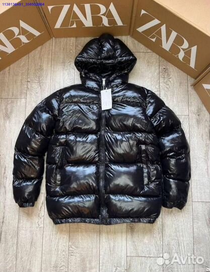 Пуховик Zara x Moncler с коробкой