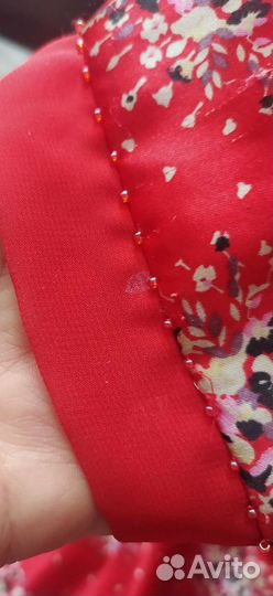 Шелковый атласный халат на запах р. 44-46-48