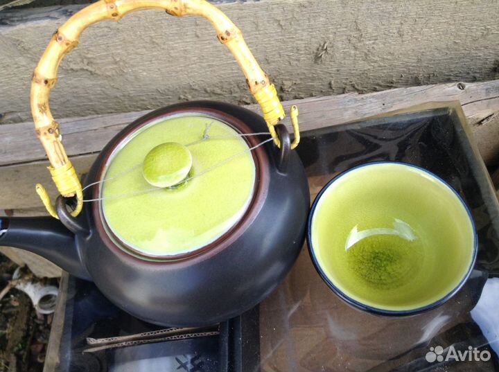 Чайный набор фарфоровый (чайник и 6 пиал)