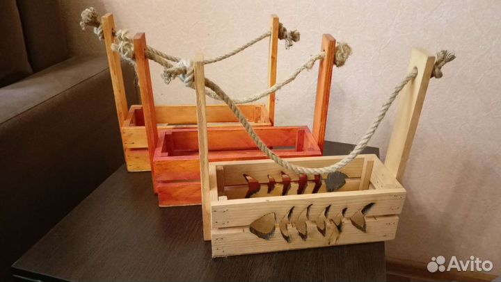 Ящик деревянный подарочный