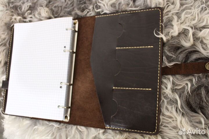 Кожаная обложка для ежедневника А5 (Premium)