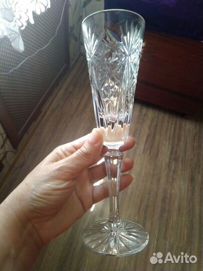 Высокие Фужеры хрустальные СССР