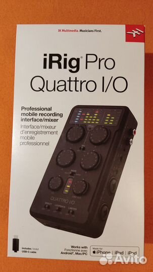 IK iRig Pro Quattro PRO I/O аудиоинтерфейс