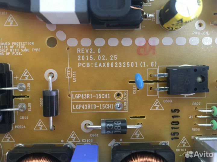 Плата LGP43RID-15CH1 EAX66232501 (1.6) LG 43LF630V