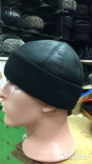 Шапка мужская овечья меховая шапка-ушанка Боярка