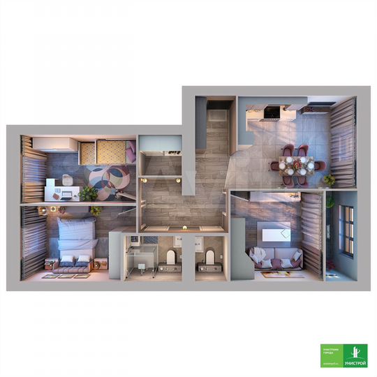 3-к. квартира, 77,4 м², 10/11 эт.