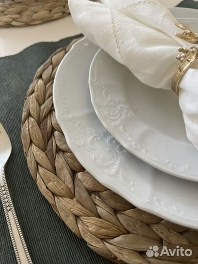 Тарелки. Недекорированный фарфор Чехия Бернадотт