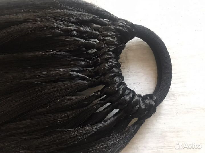 Хвост / афрохвост на резинке / Шиньон