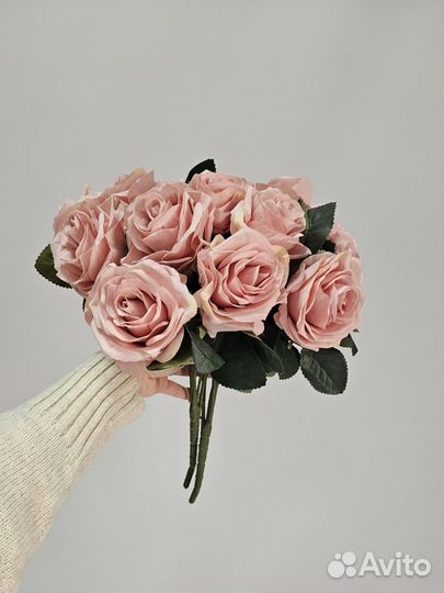 Розы-искусственные шёлковые букет