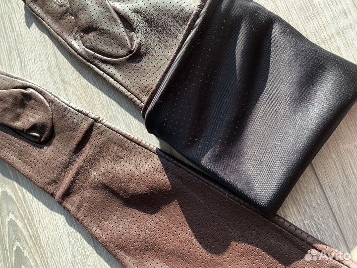 Перчатки нат кожа перфорированные