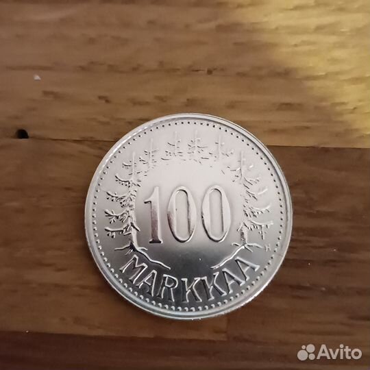 Финляндия 100 марок, 1958