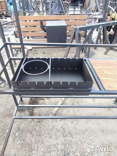 Мангал с крышей