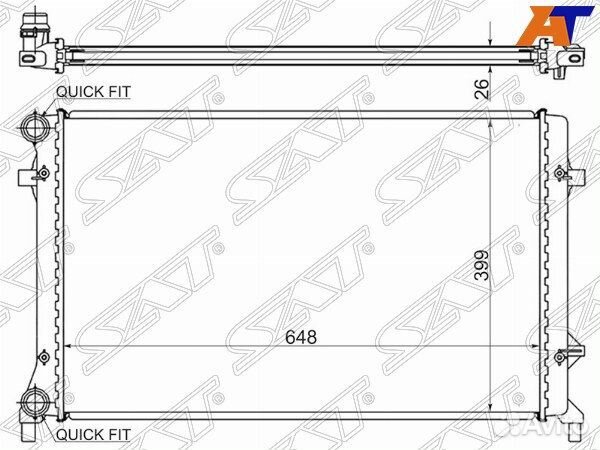 Радиатор volkswagen jetta