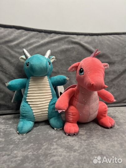 Мягкая игрушка динозавры 2шт