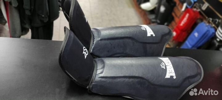 Защита голени и стопы муай тай reyvel черная