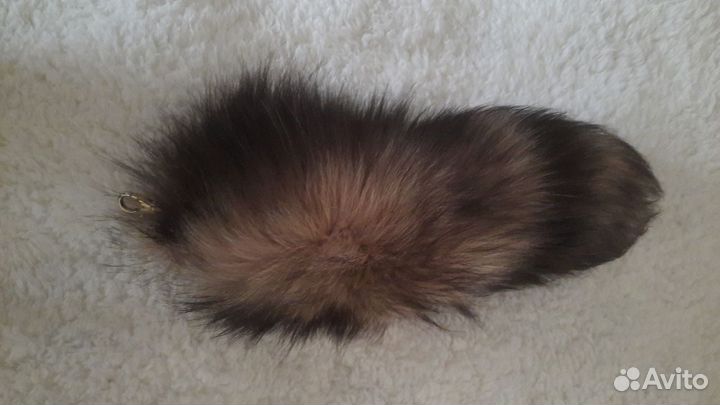 Хвост мех натуральный брелок 38см