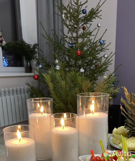 Насыпные свечи, пальмовый воск