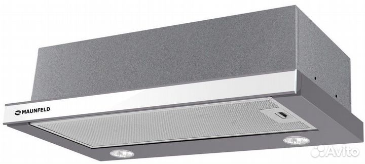 Вытяжка maunfeld VS Slide 60 металлик\бел.стекло