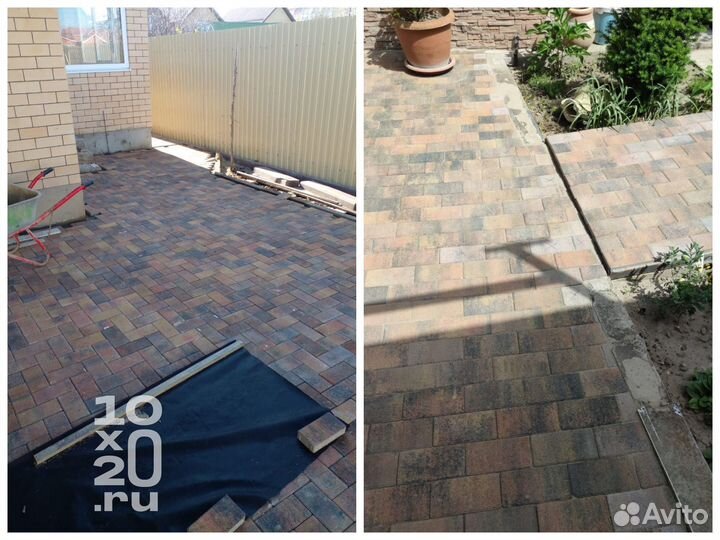 Тротуарная плитка, бордюры, газонная решетка