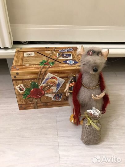 Сувенирная крыса ручная работа