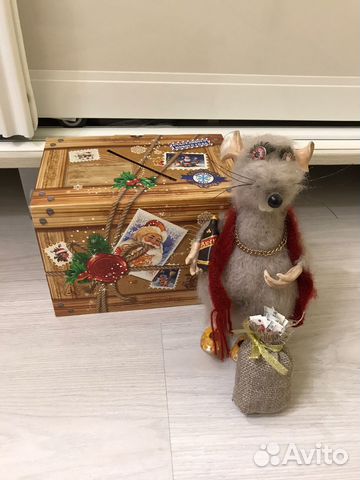 Сувенирная крыса ручная работа