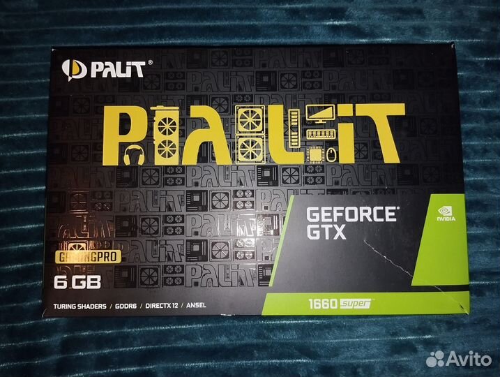 Видеокарта Palit GeForce GTX 1660 Super Gaming 6gb