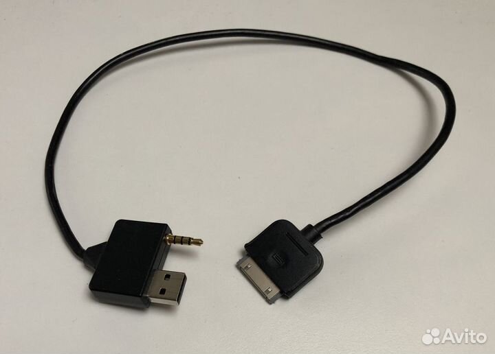 Переходник USB + mini-jack to Apple Dock