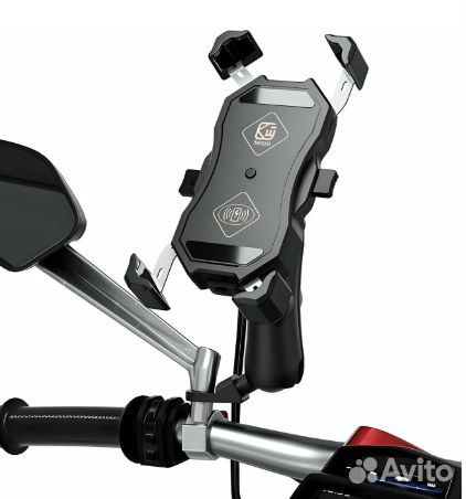 Держатель телефона для мотоцикла с зарядкой